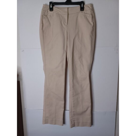WHITE HOUSE BLACK MARKET Perfect Form Beige Petites Pants Women’s Sz 0P - Picture 2 of 6